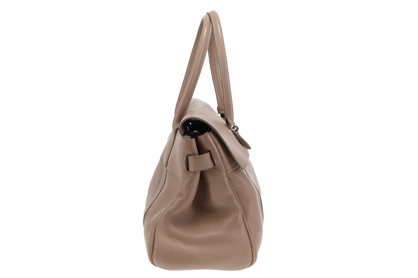 Mulberry Putty Pebbled Leather SHW Classic Bayswater