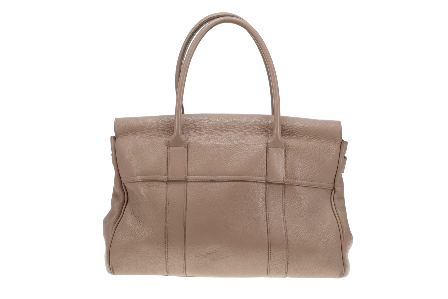 Mulberry Putty Pebbled Leather SHW Classic Bayswater