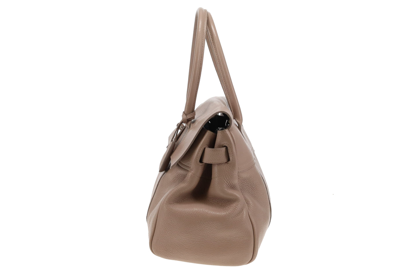 Mulberry Putty Pebbled Leather SHW Classic Bayswater