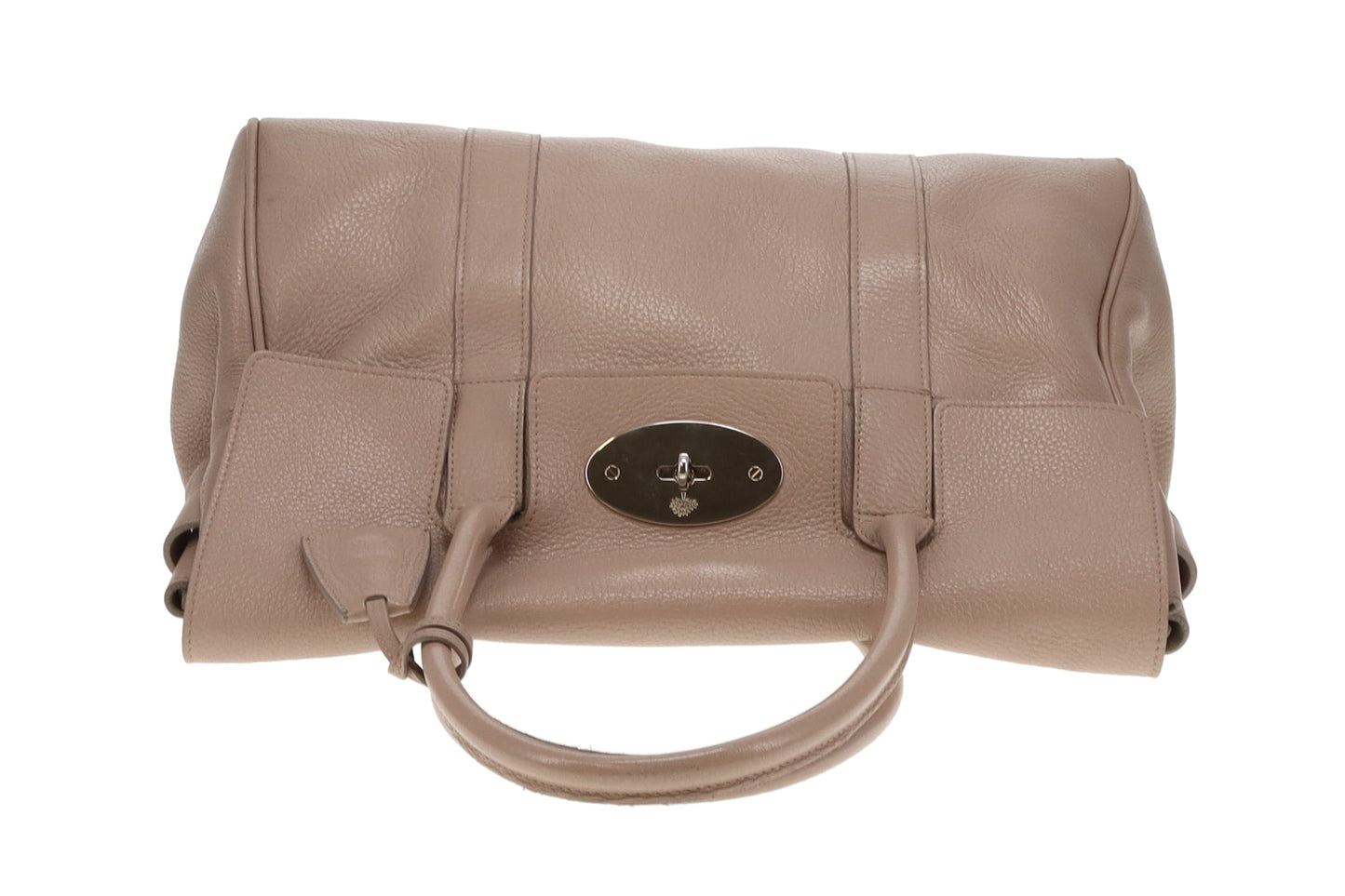 Mulberry Putty Pebbled Leather SHW Classic Bayswater