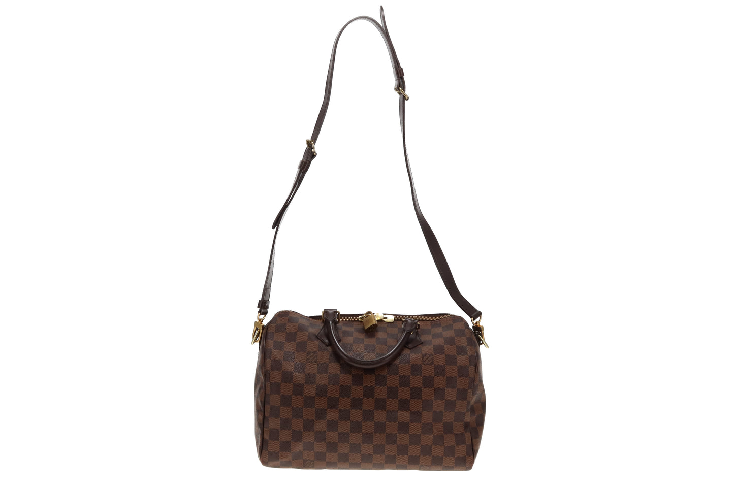 Louis Vuitton Damier Ebene Speedy 30 Bandouliere AA5105 - 2015