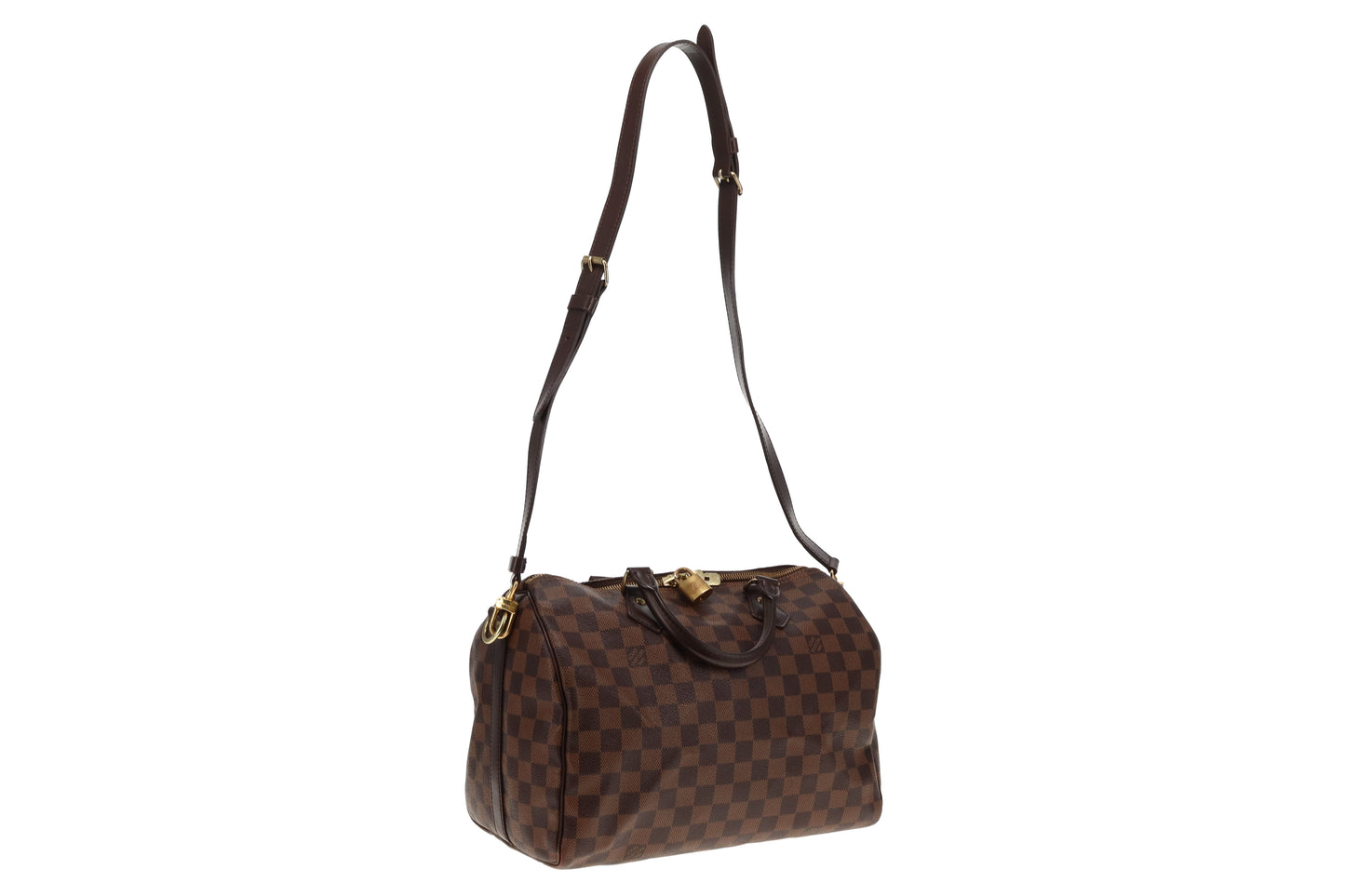 Louis Vuitton Damier Ebene Speedy 30 Bandouliere AA5105 - 2015