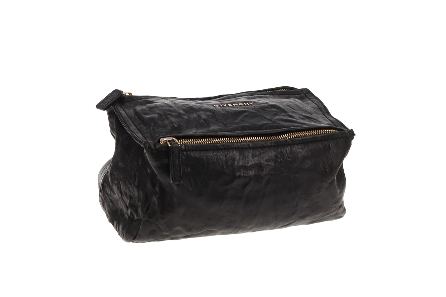 Givenchy Black Crinkled Leather Mini Pandora Crossbody