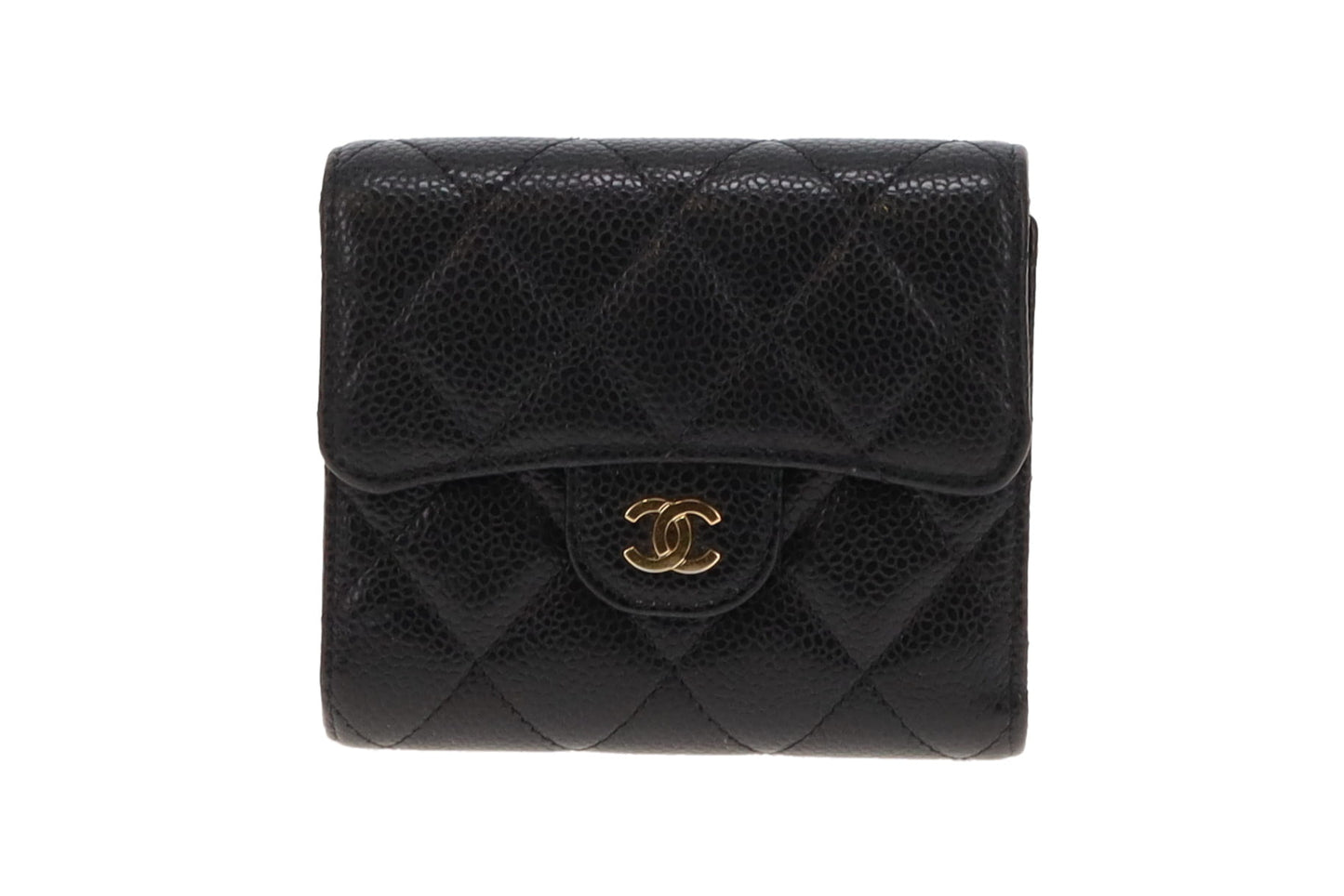 Chanel Black Caviar Small Classic Wallet 2019