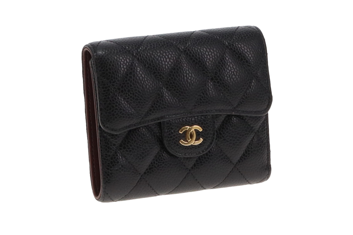 Chanel Black Caviar Small Classic Wallet 2019