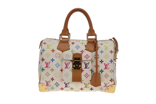 Louis Vuitton White Multicolour Takashi Murakami City Speedy SP0034 - 2004