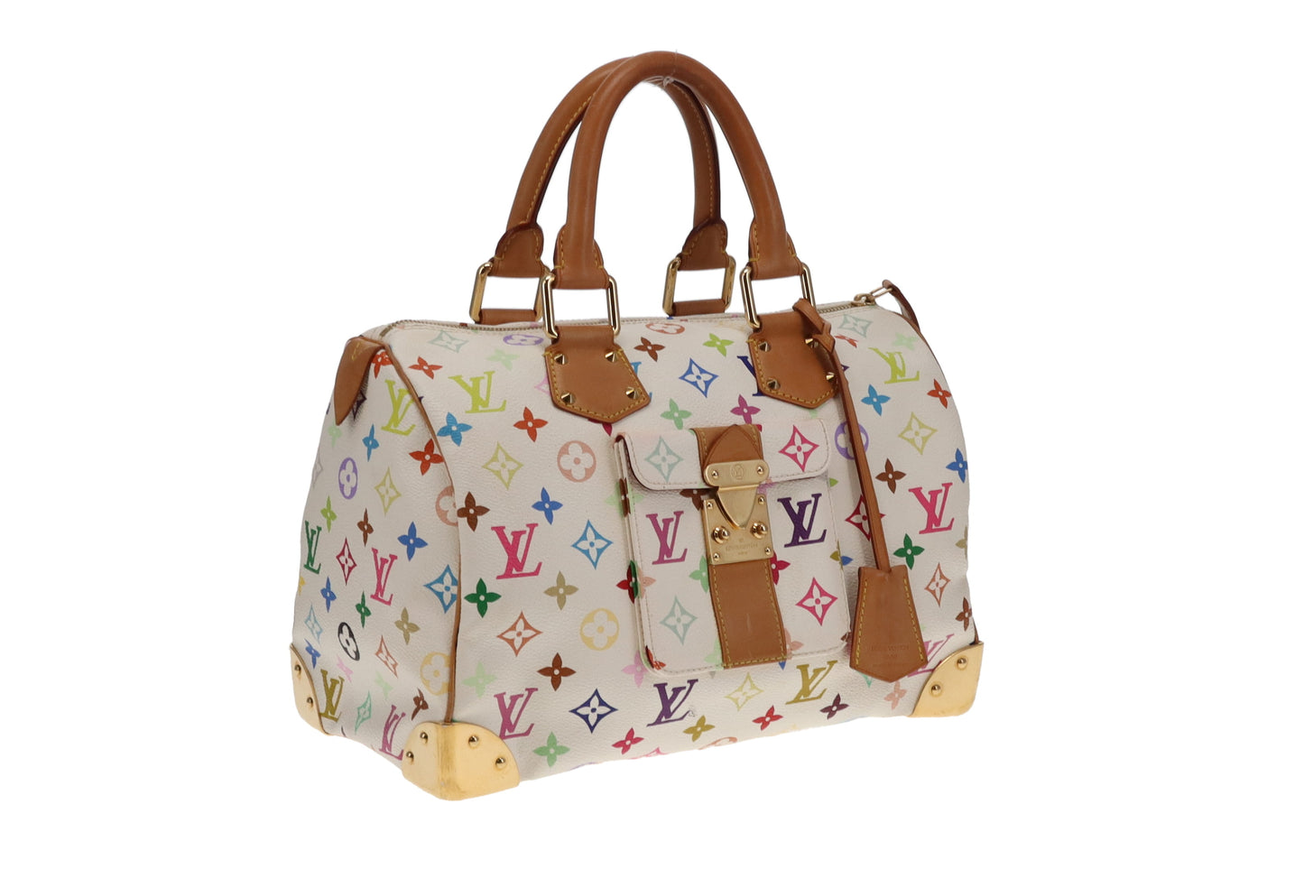 Louis Vuitton White Multicolour Takashi Murakami City Speedy SP0034 - 2004