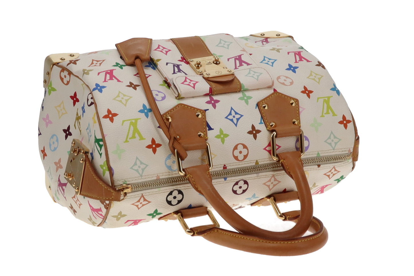 Louis Vuitton White Multicolour Takashi Murakami City Speedy SP0034 - 2004