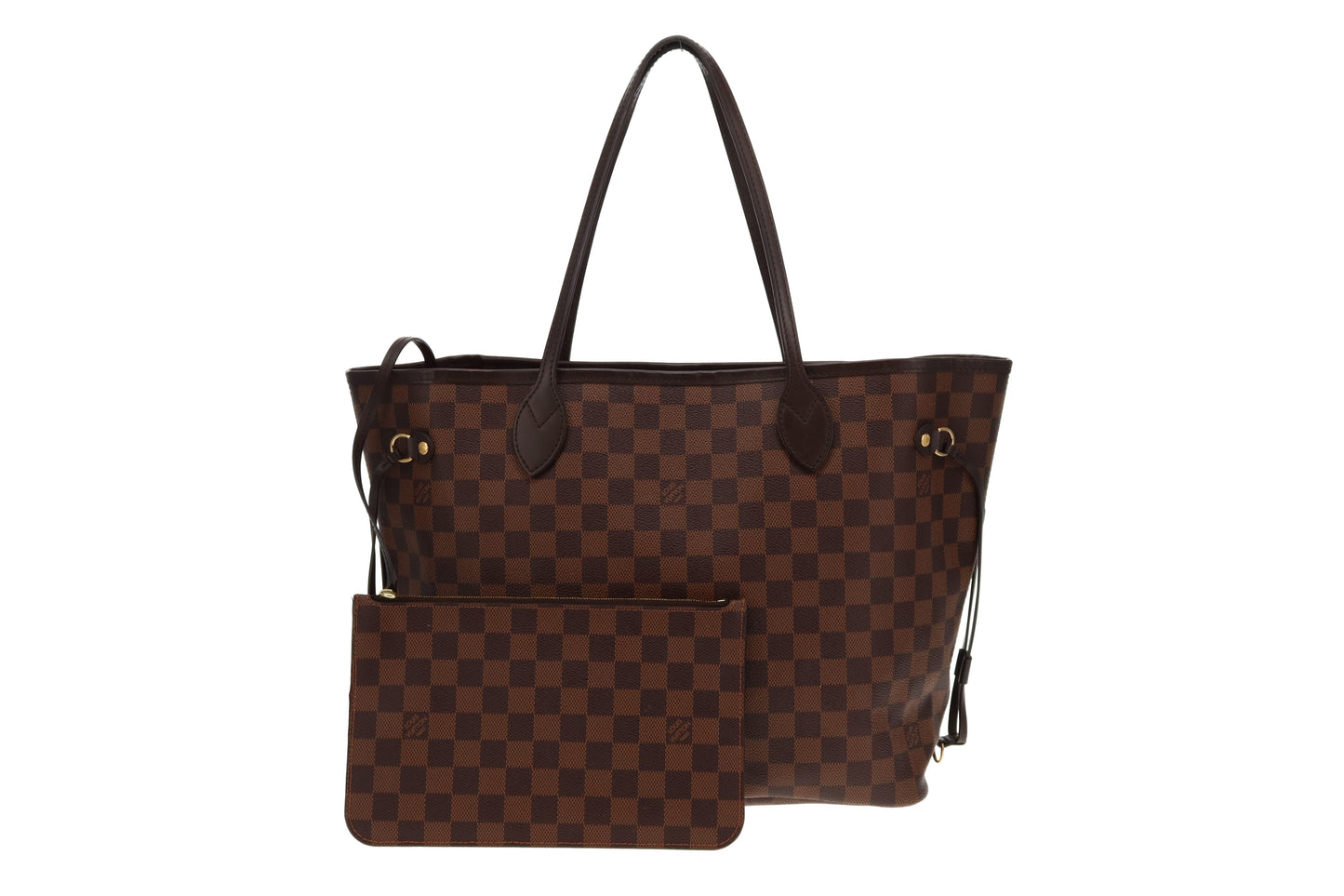 Louis Vuitton Damier Ebene Classic Neverfull MM with Pochette AR2129 - 2019