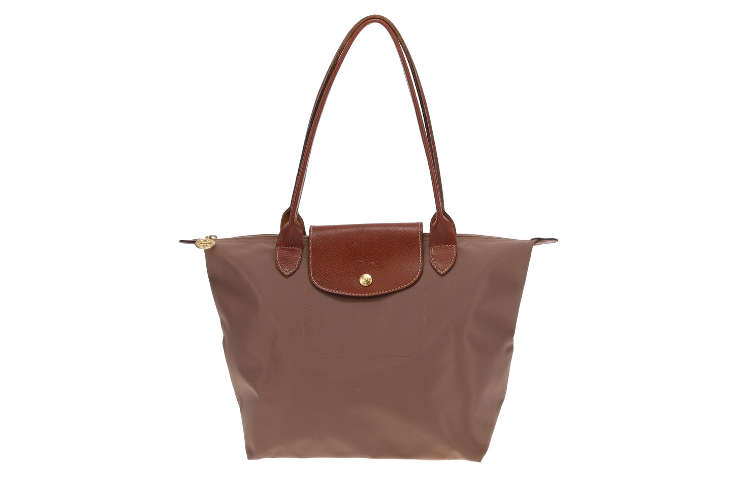 Longchamp Dark Beige Le Pliage S Shoulder Tote