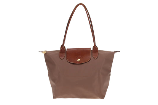 Longchamp Dark Beige Le Pliage S Shoulder Tote