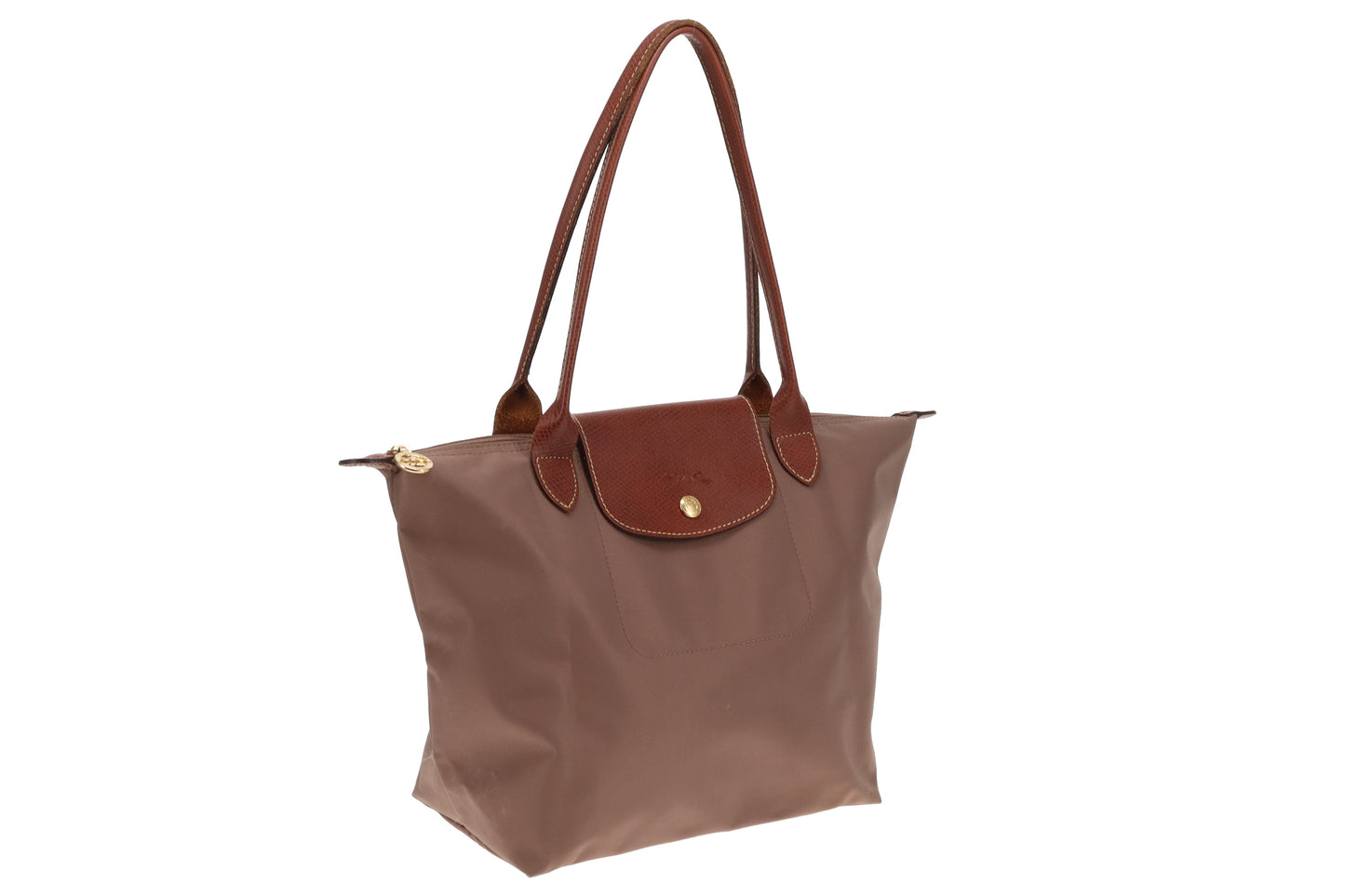 Longchamp Dark Beige Le Pliage S Shoulder Tote