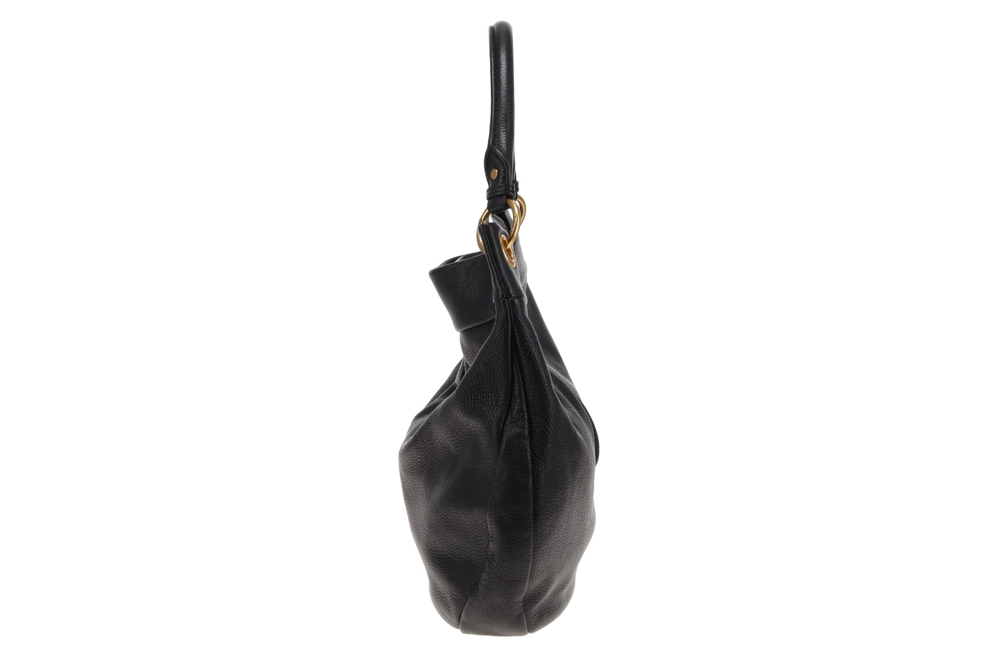 Marc Jacobs Black Leather Q Hillier Hobo with Strap