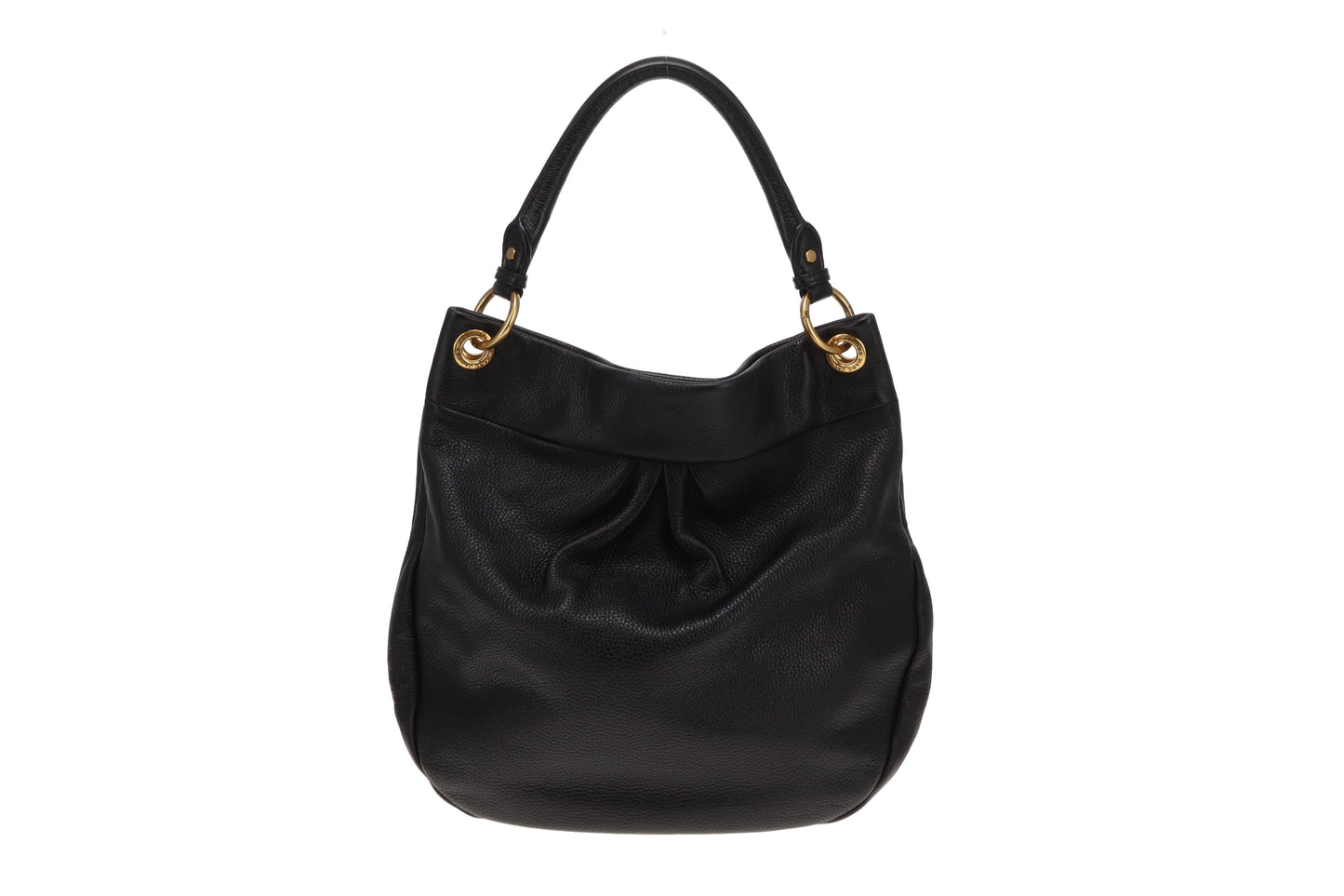 Marc Jacobs Black Leather Q Hillier Hobo with Strap