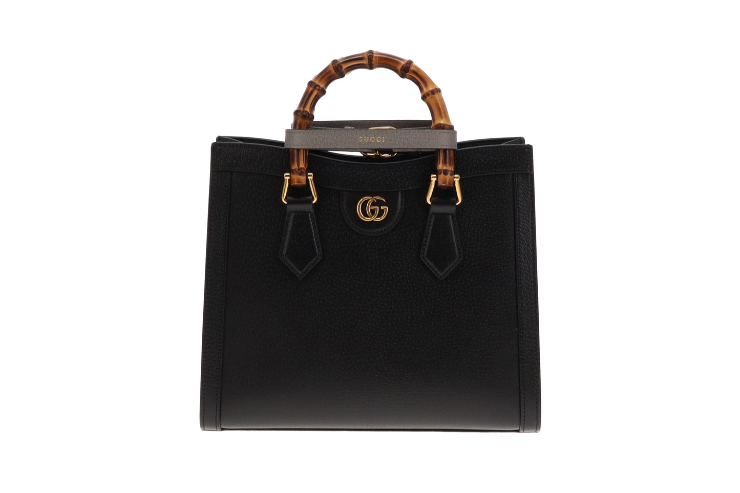 Gucci Black Leather Small Diana Tote Bag