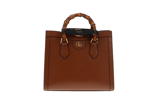 Gucci Brown Leather Small Diana Tote Bag