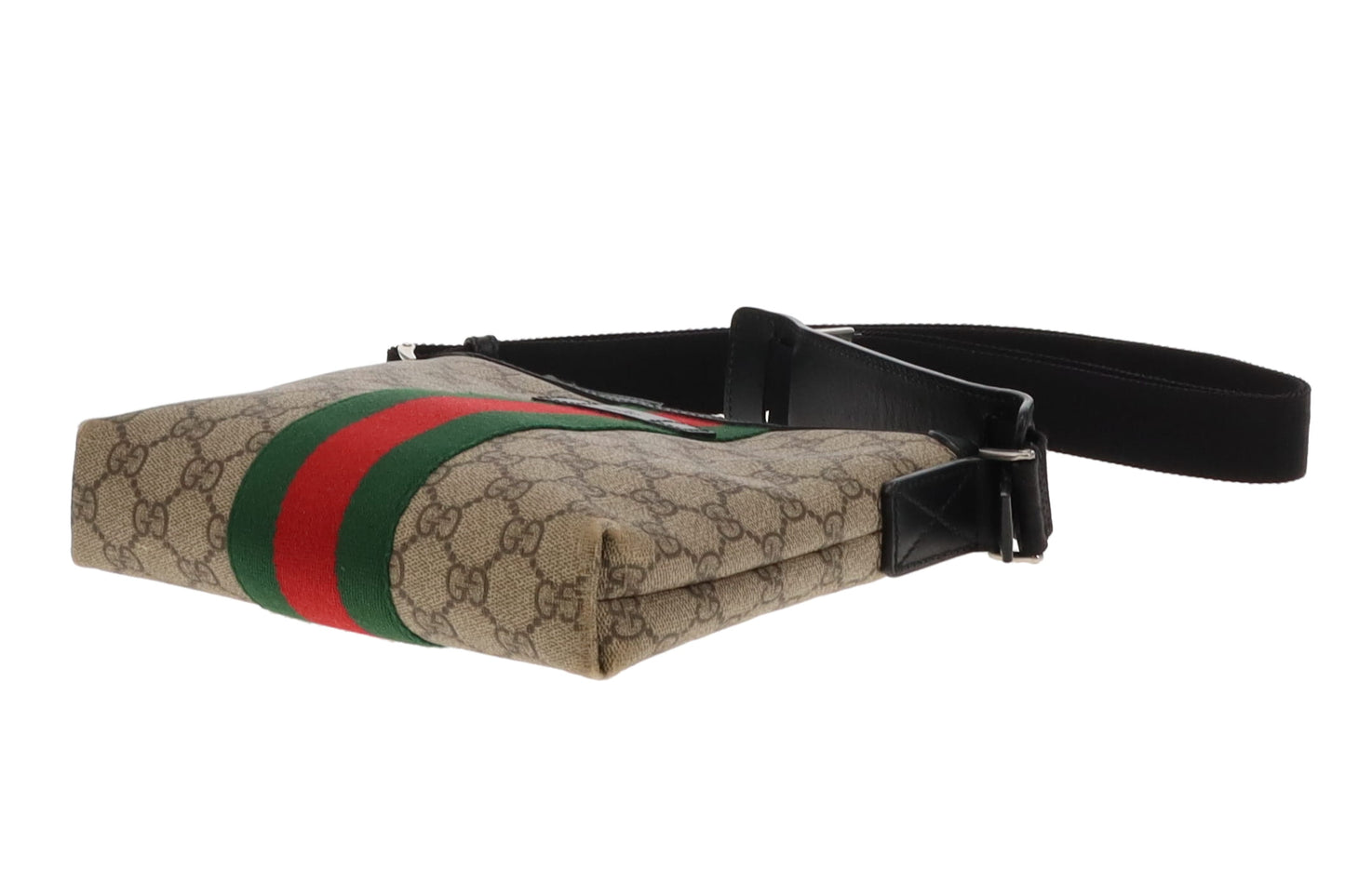 Gucci GG Supreme and Web Detail Messenger Bag