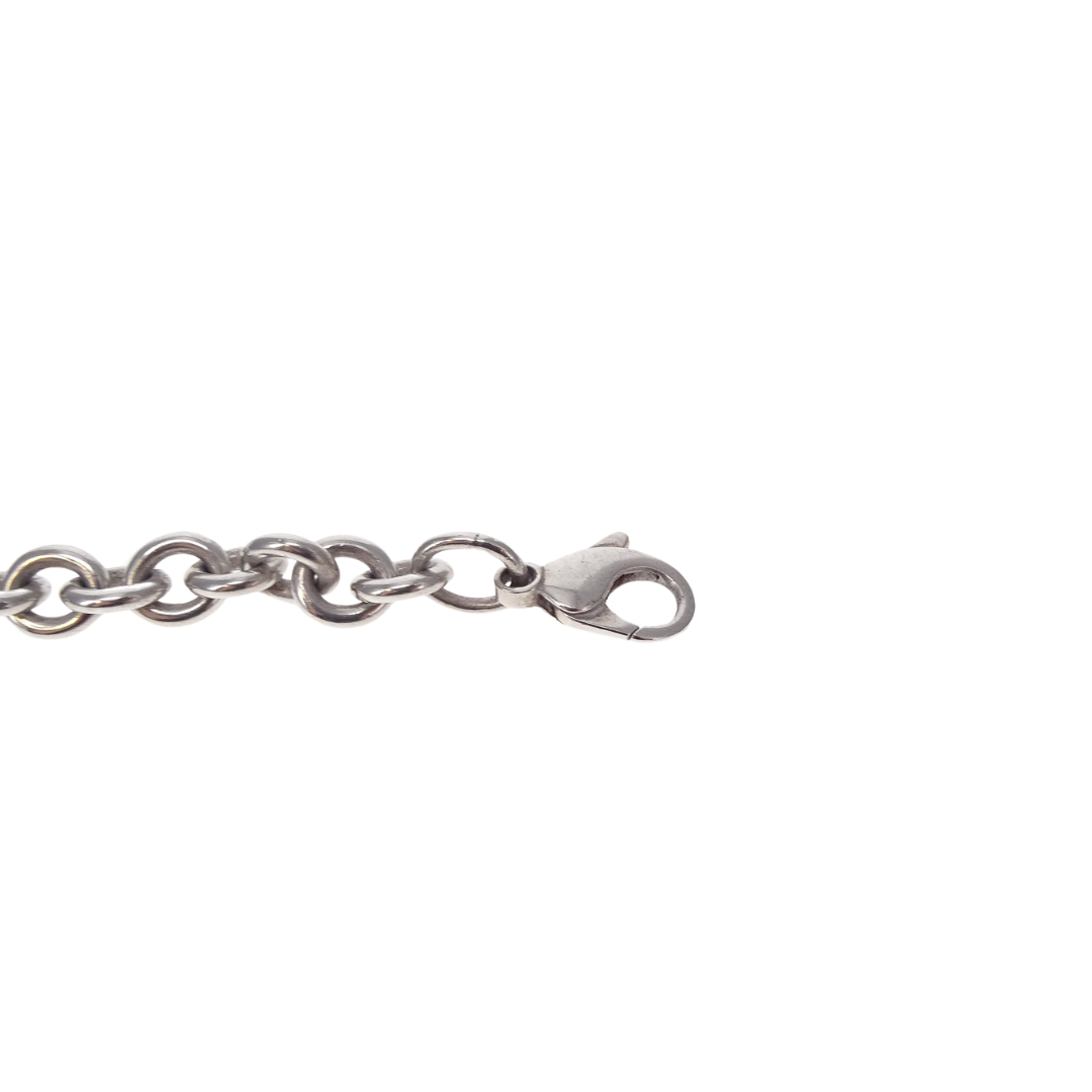 Tiffany & Co Sterling Silver RTT Oval Tag Bracelet