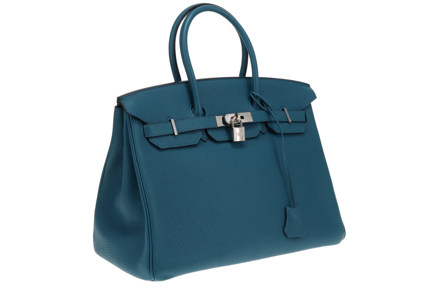 Hermes Blue Izmir Togo Birkin 35 2012 (P in a square)