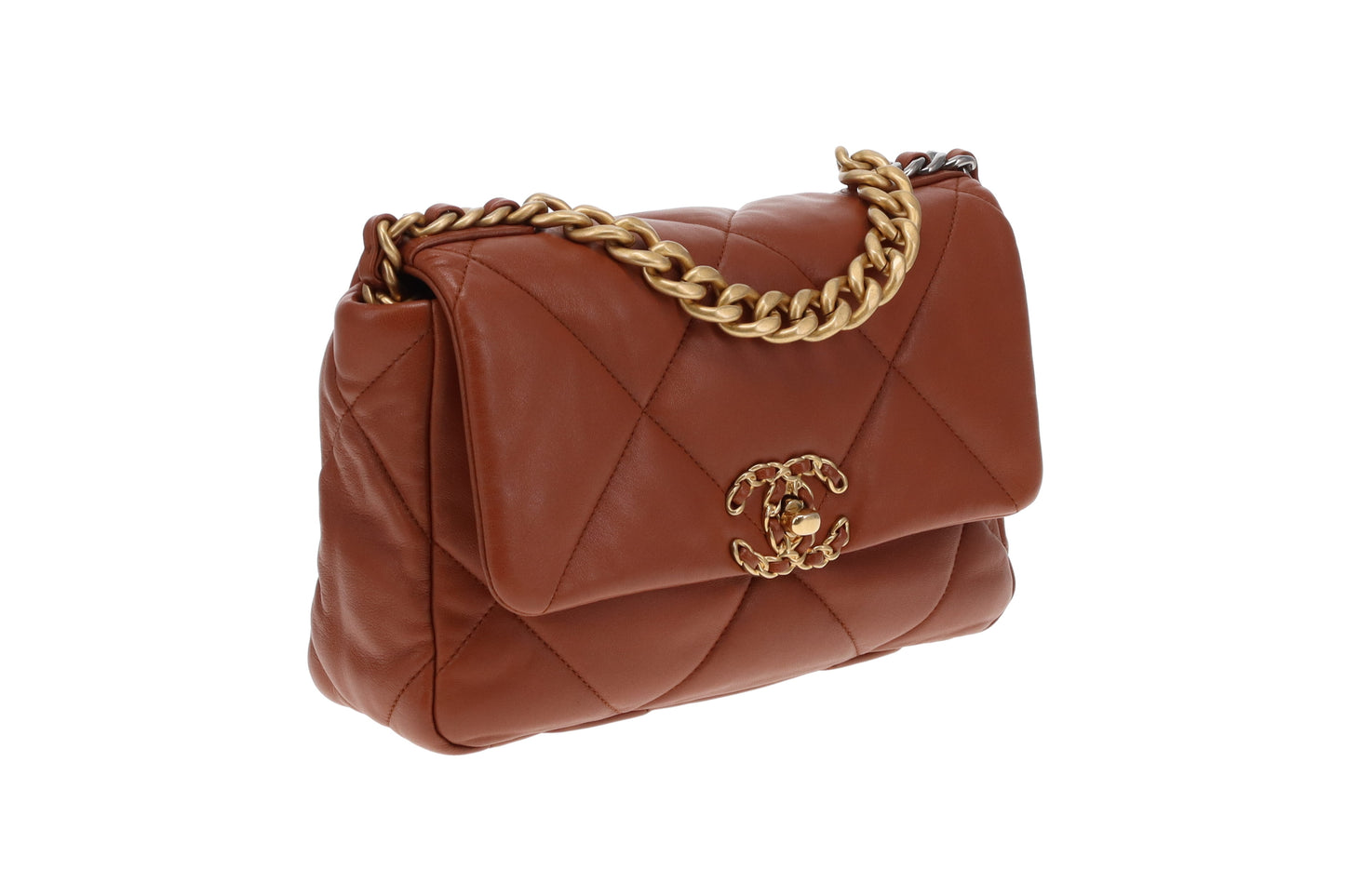 Chanel Small 19 Flap Bag Brown