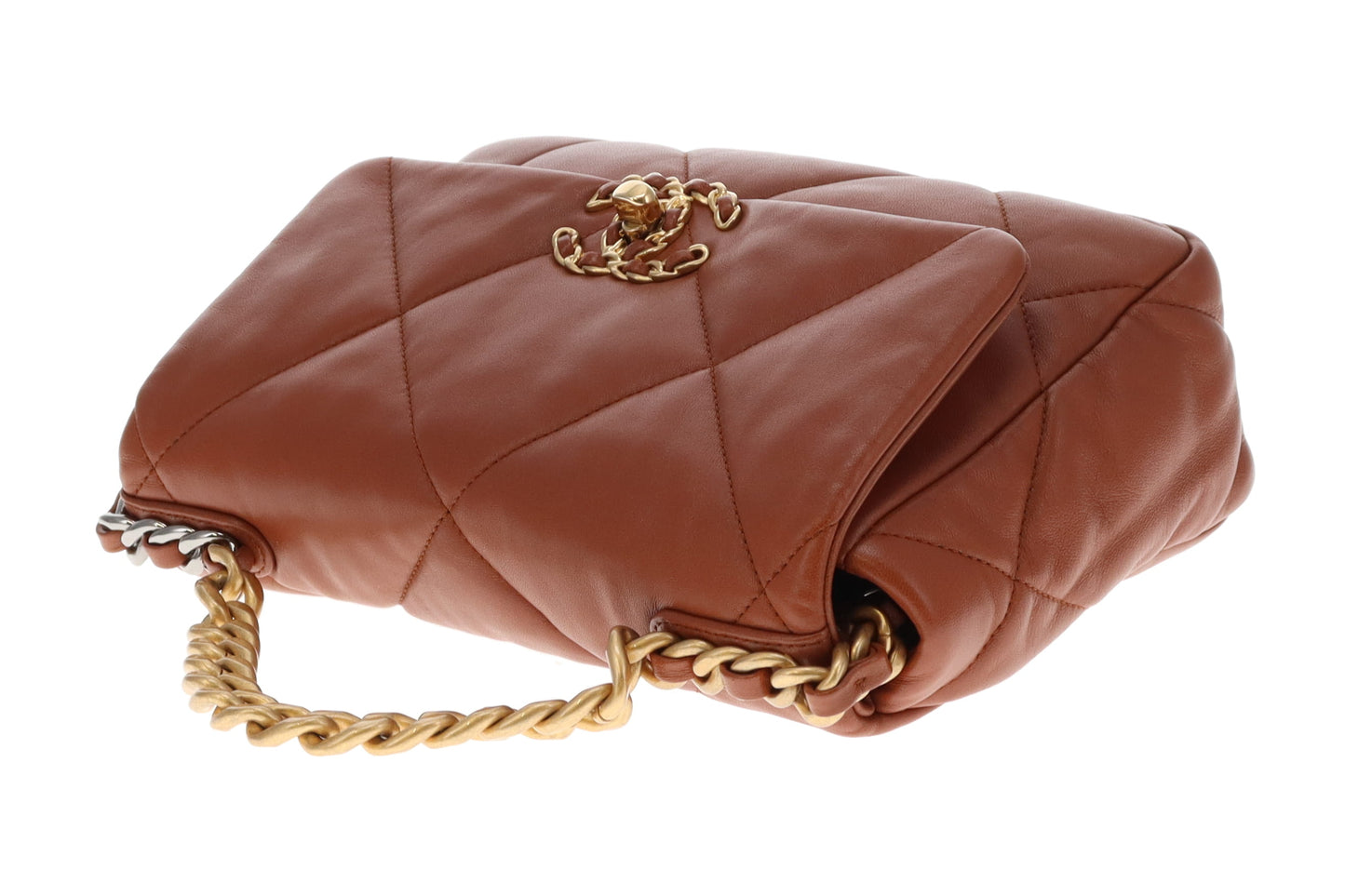 Chanel Small 19 Flap Bag Brown