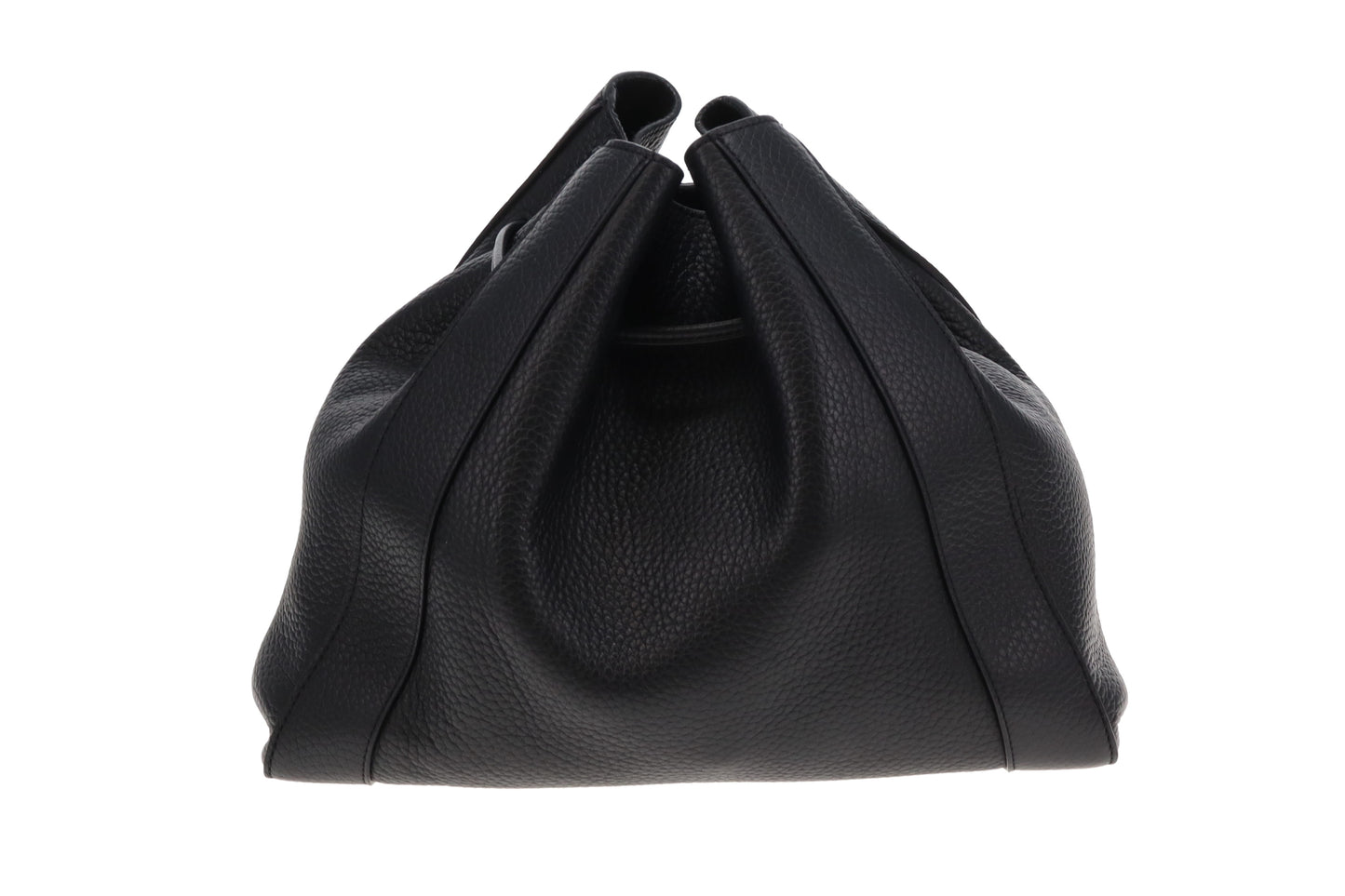 Mulberry Black Leather Millie Drawstring Shoulder Bag