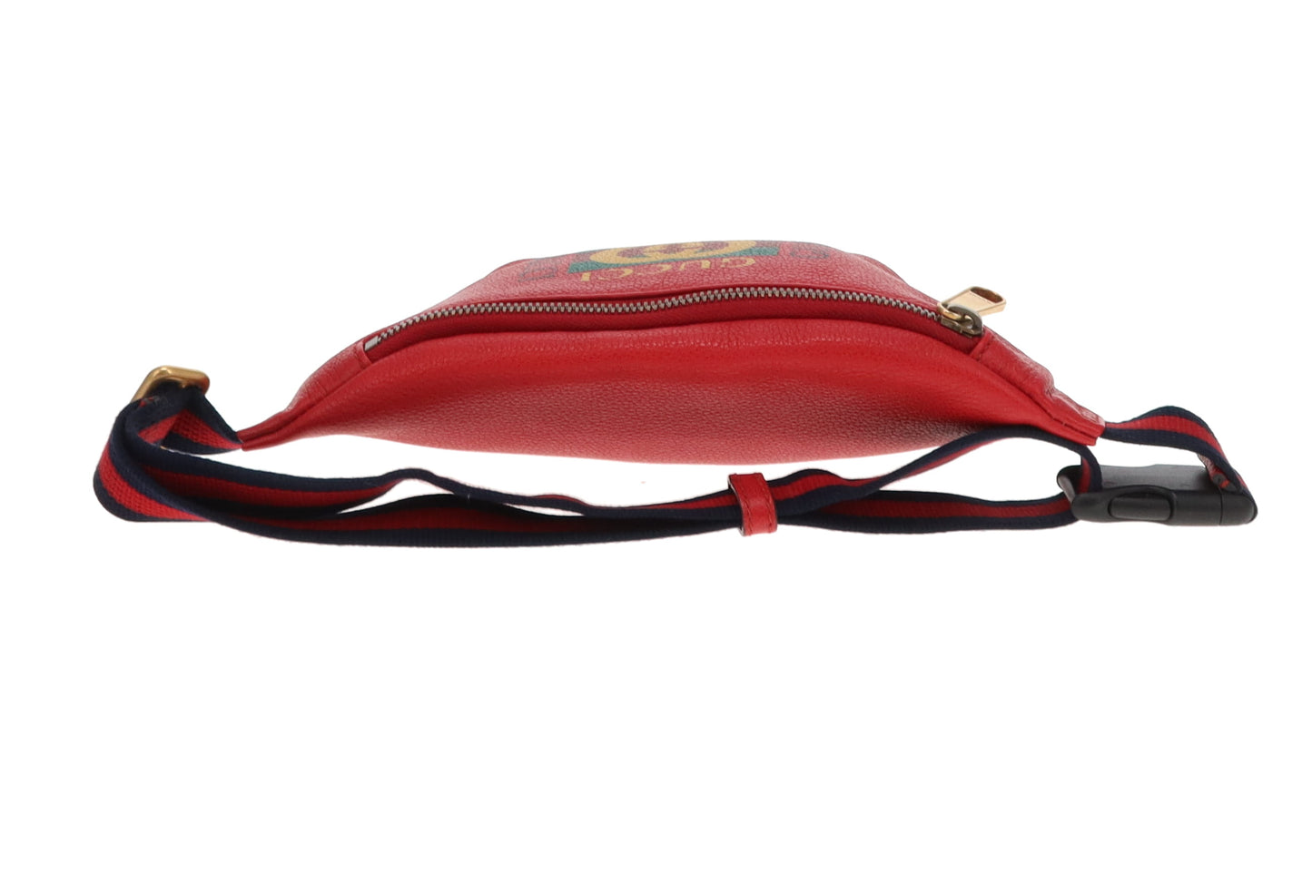 Gucci Red Leather Small Logo Waist Bag