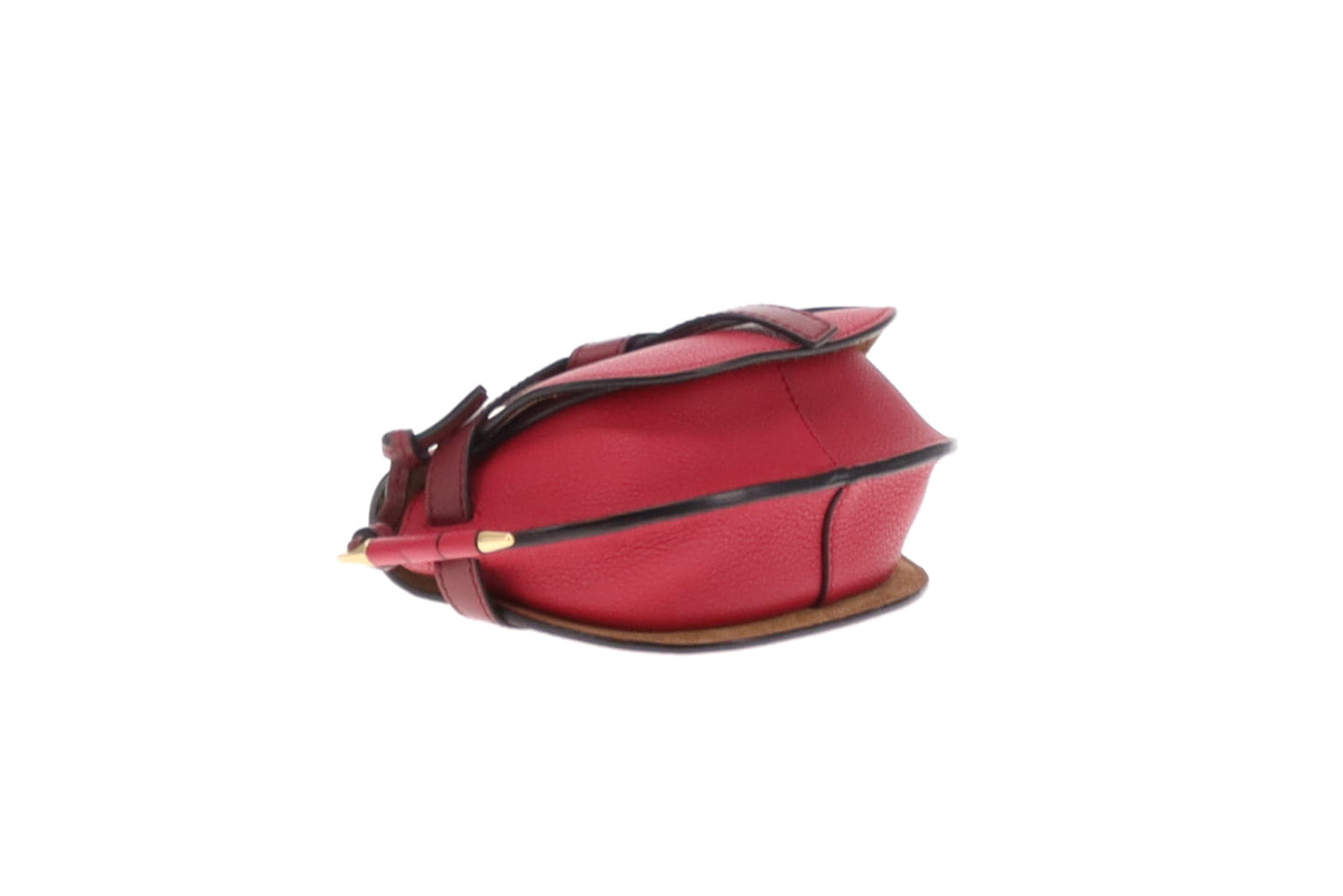 Loewe Raspberry Leather Mini Gate Bag