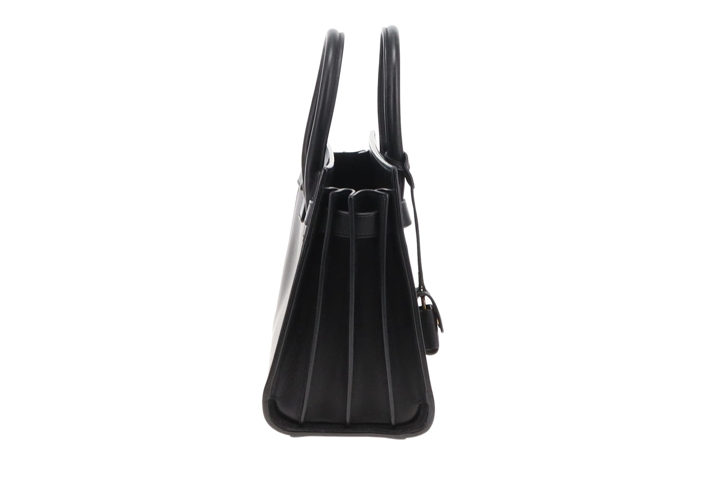 Saint Laurent Black Smooth Leather Baby Sac De Jour