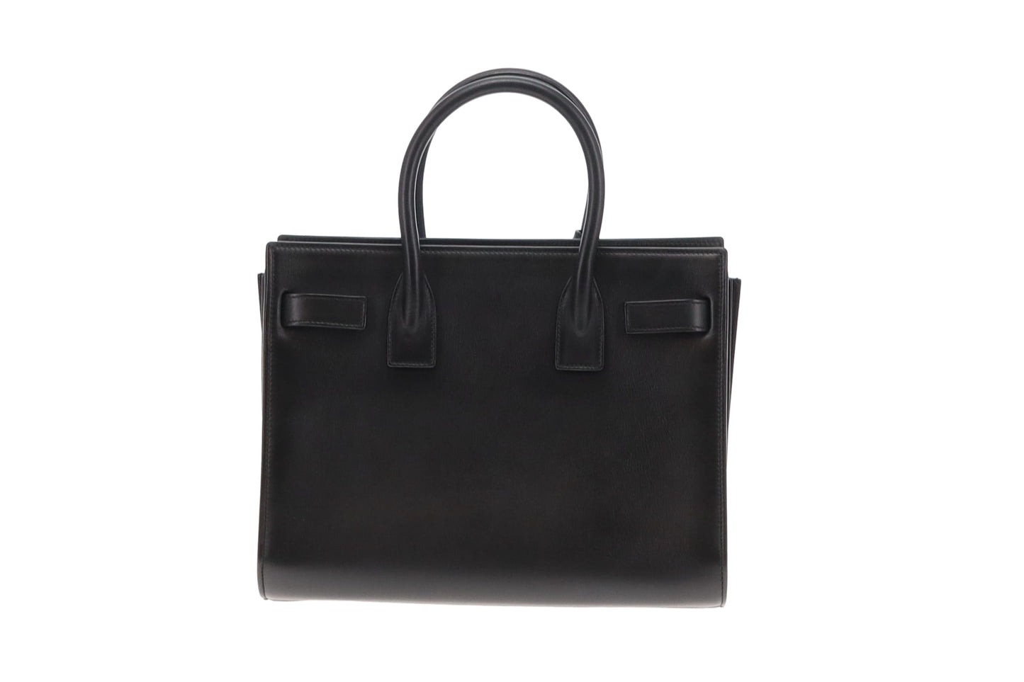 Saint Laurent Black Smooth Leather Baby Sac De Jour