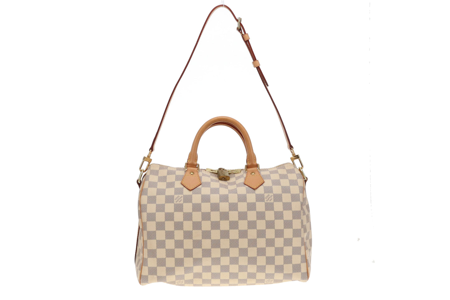 Louis Vuitton Classic Damier Azur Canvas Speedy 30 Bandouliere DU0183 - 2013