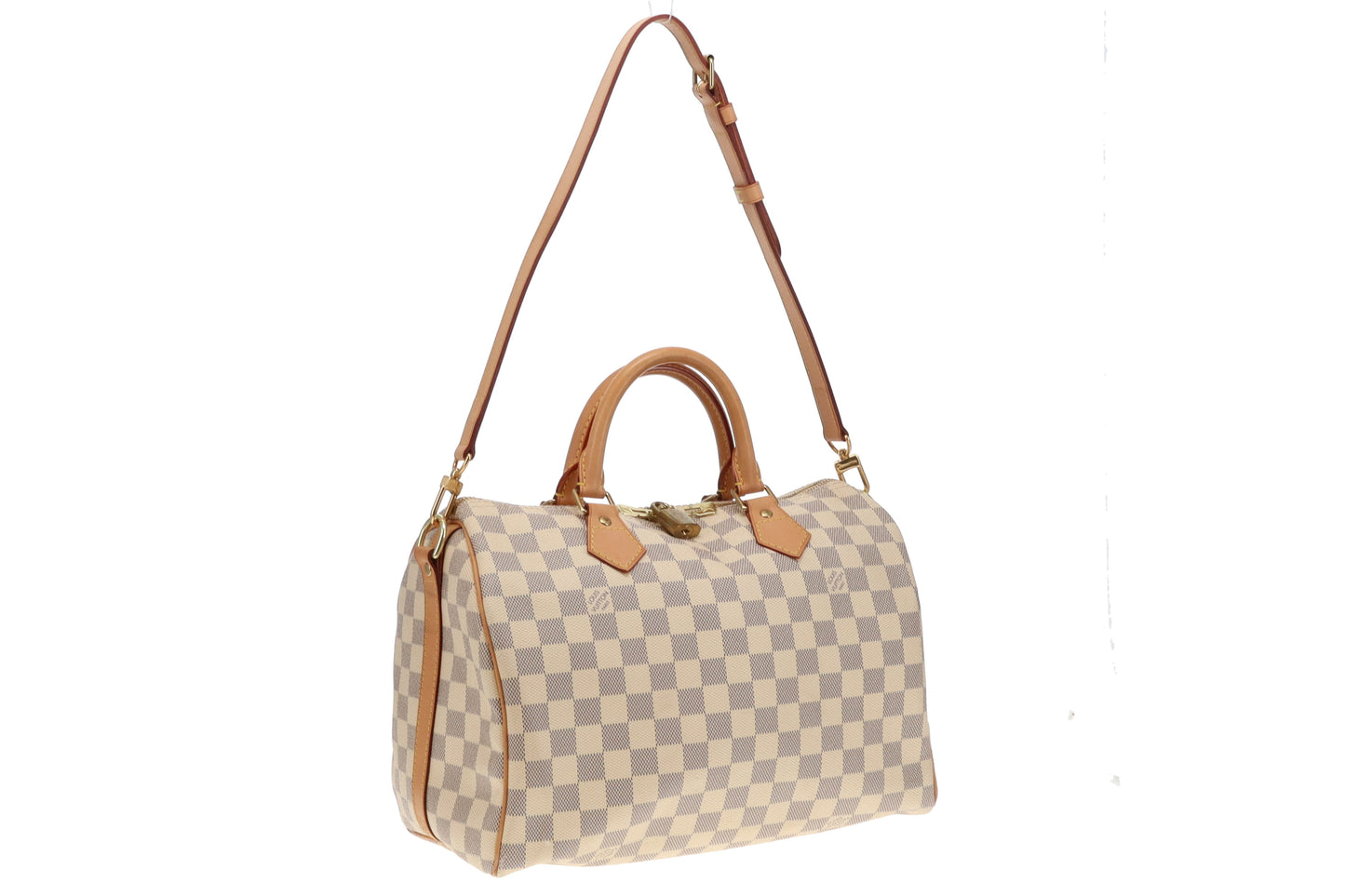 Louis Vuitton Classic Damier Azur Canvas Speedy 30 Bandouliere DU0183 - 2013