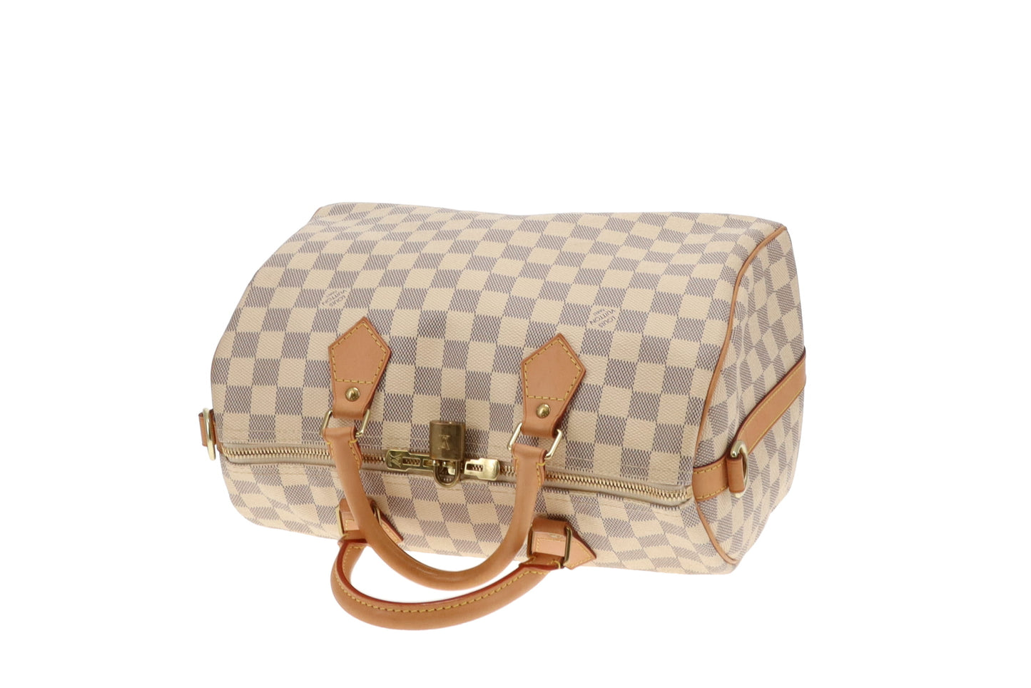 Louis Vuitton Classic Damier Azur Canvas Speedy 30 Bandouliere DU0183 - 2013