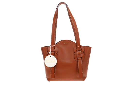 Chloe Caramel Leather Darryl Tote Bag