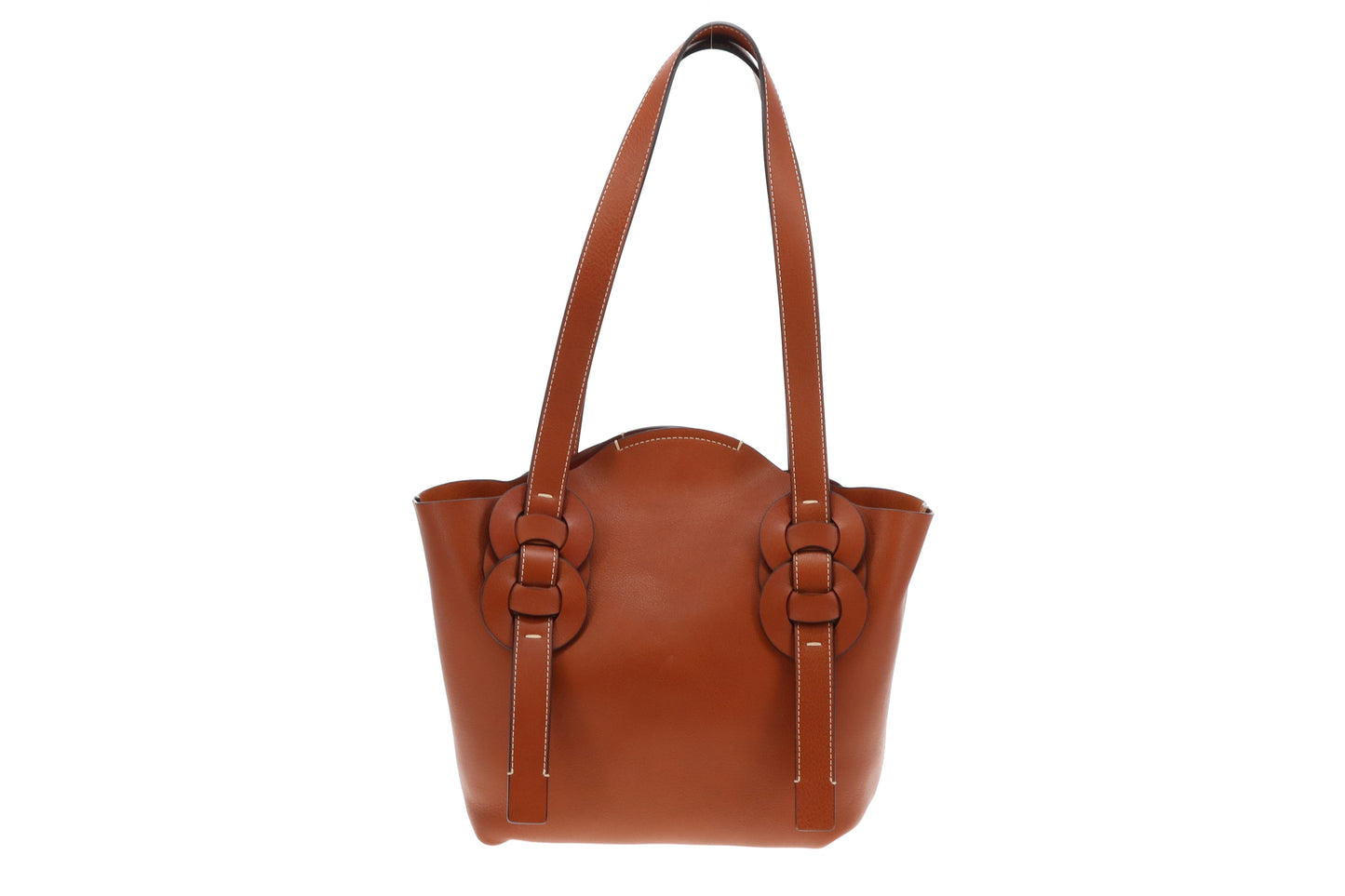 Chloe Caramel Leather Darryl Tote Bag