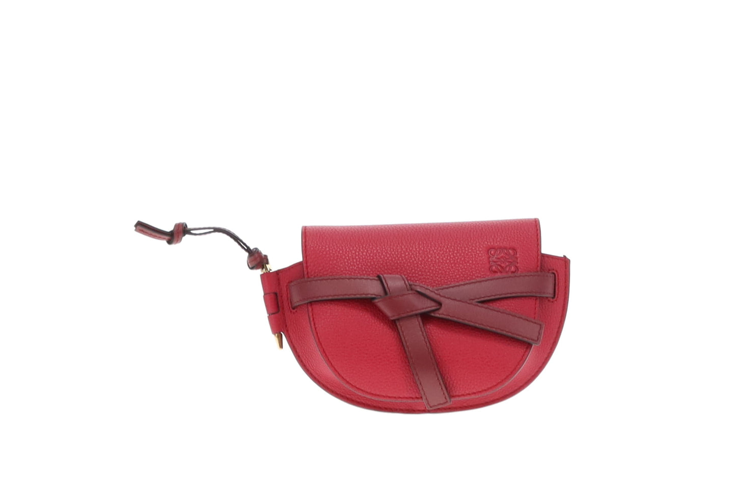 Loewe Raspberry Leather Mini Gate Bag