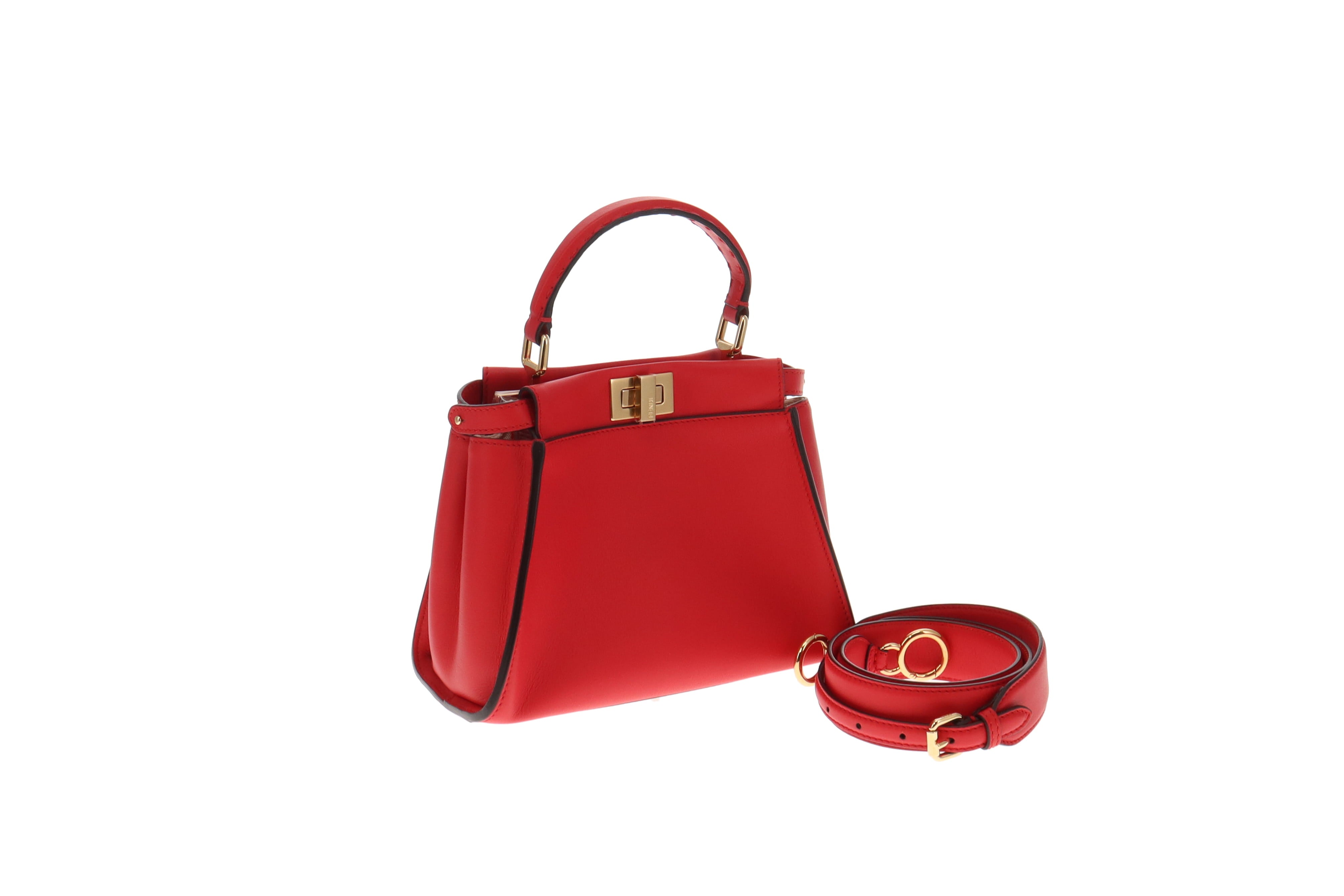 Fendi Cardinale Red Peekaboo Mini