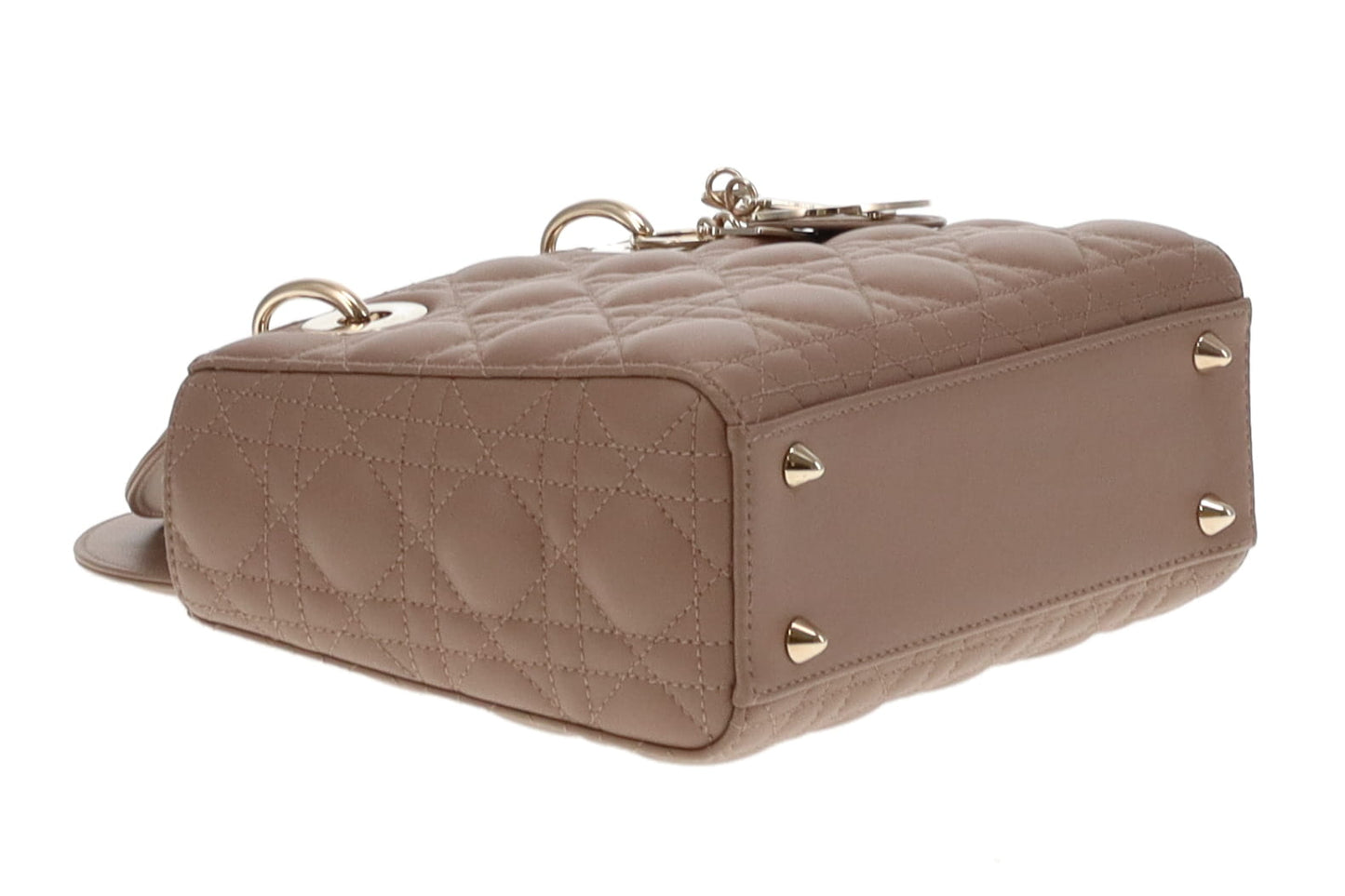 Dior Lambskin My Abc Lady Dior Small With Gold Hardware Taupe