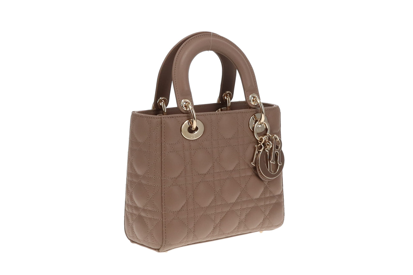 Dior Lambskin My Abc Lady Dior Small With Gold Hardware Taupe