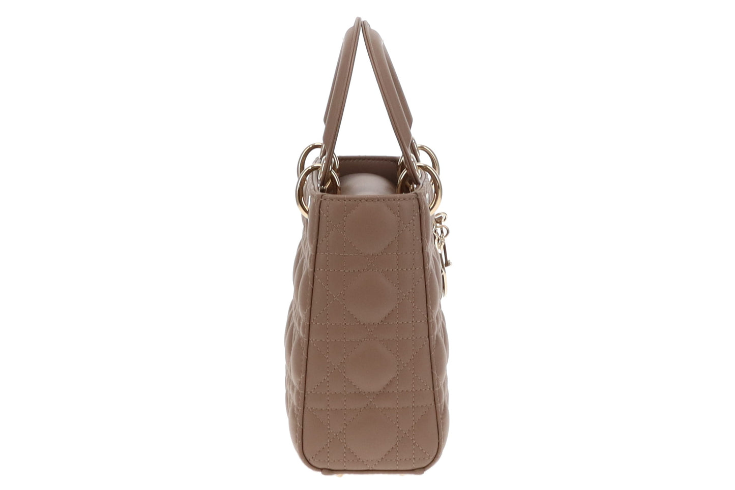 Dior Lambskin My Abc Lady Dior Small With Gold Hardware Taupe