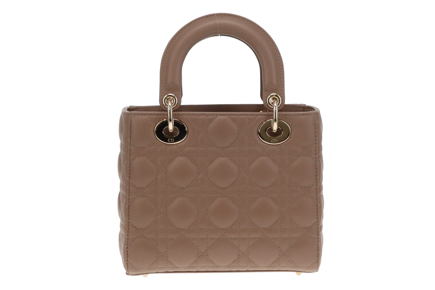 Dior Lambskin My Abc Lady Dior Small With Gold Hardware Taupe