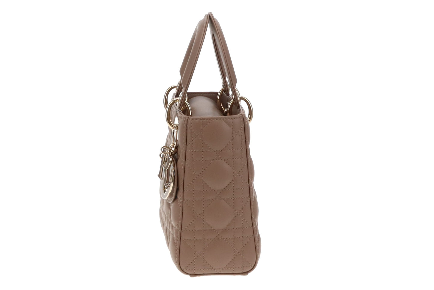 Dior Lambskin My Abc Lady Dior Small With Gold Hardware Taupe