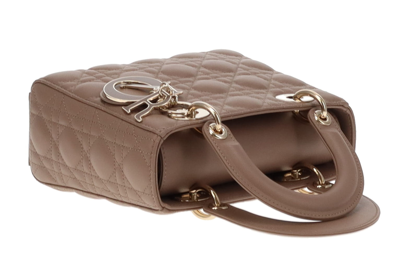 Dior Lambskin My Abc Lady Dior Small With Gold Hardware Taupe