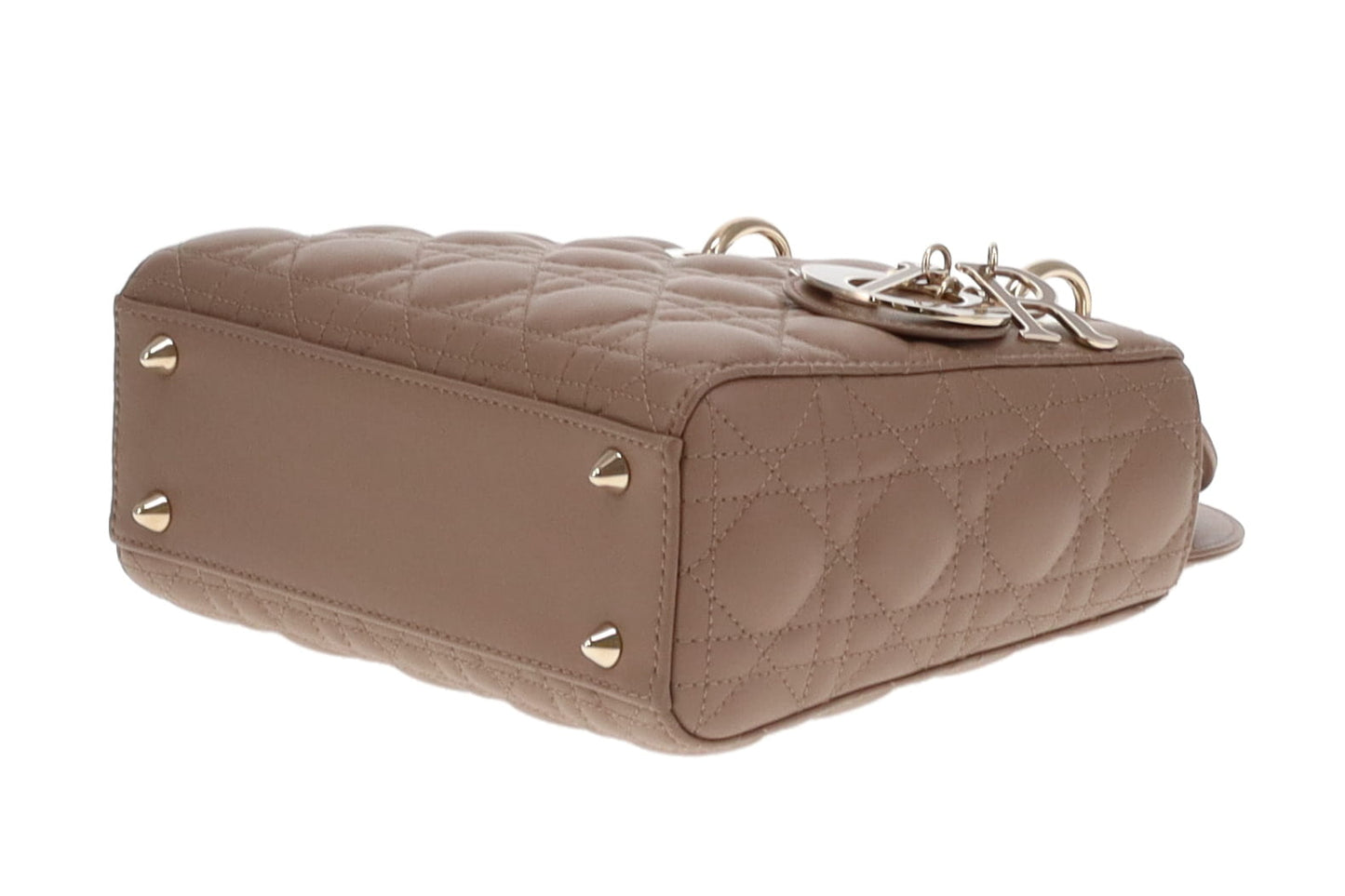 Dior Lambskin My Abc Lady Dior Small With Gold Hardware Taupe