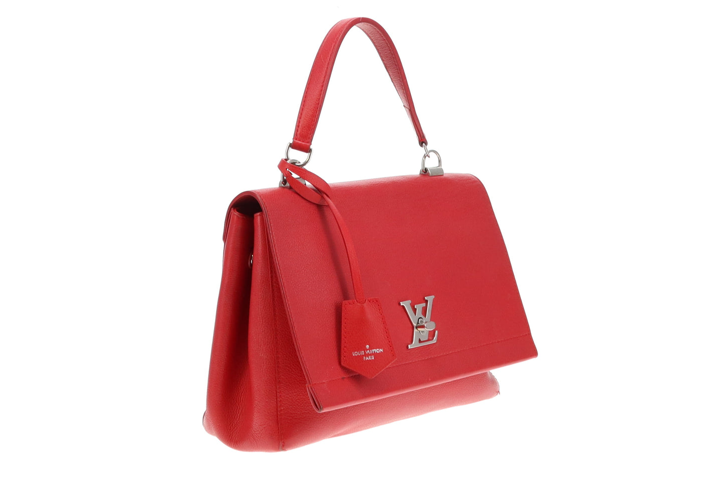 Louis Vuitton Red Leather Lockme II Top Handle FL2116 - 2016