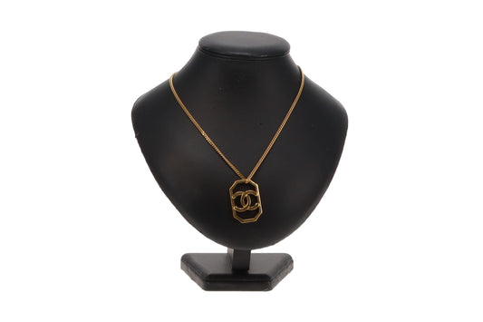 Chanel Goldtone Metal CC Charm Pendant