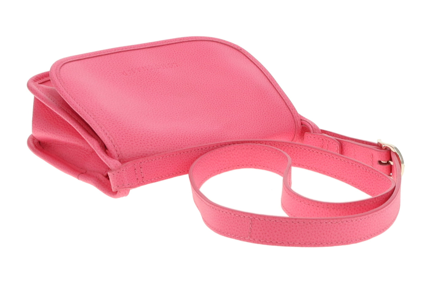 Longchamp Le Foulonne Pink Leather Crossbody Bag