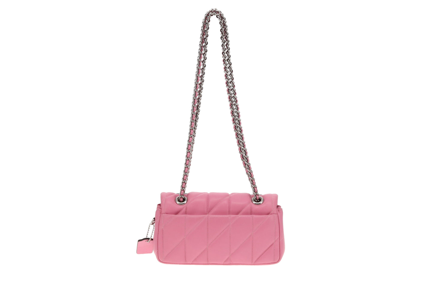 Coach Candy Pink Quilted Leather Tabby Chain Shoulder Bag