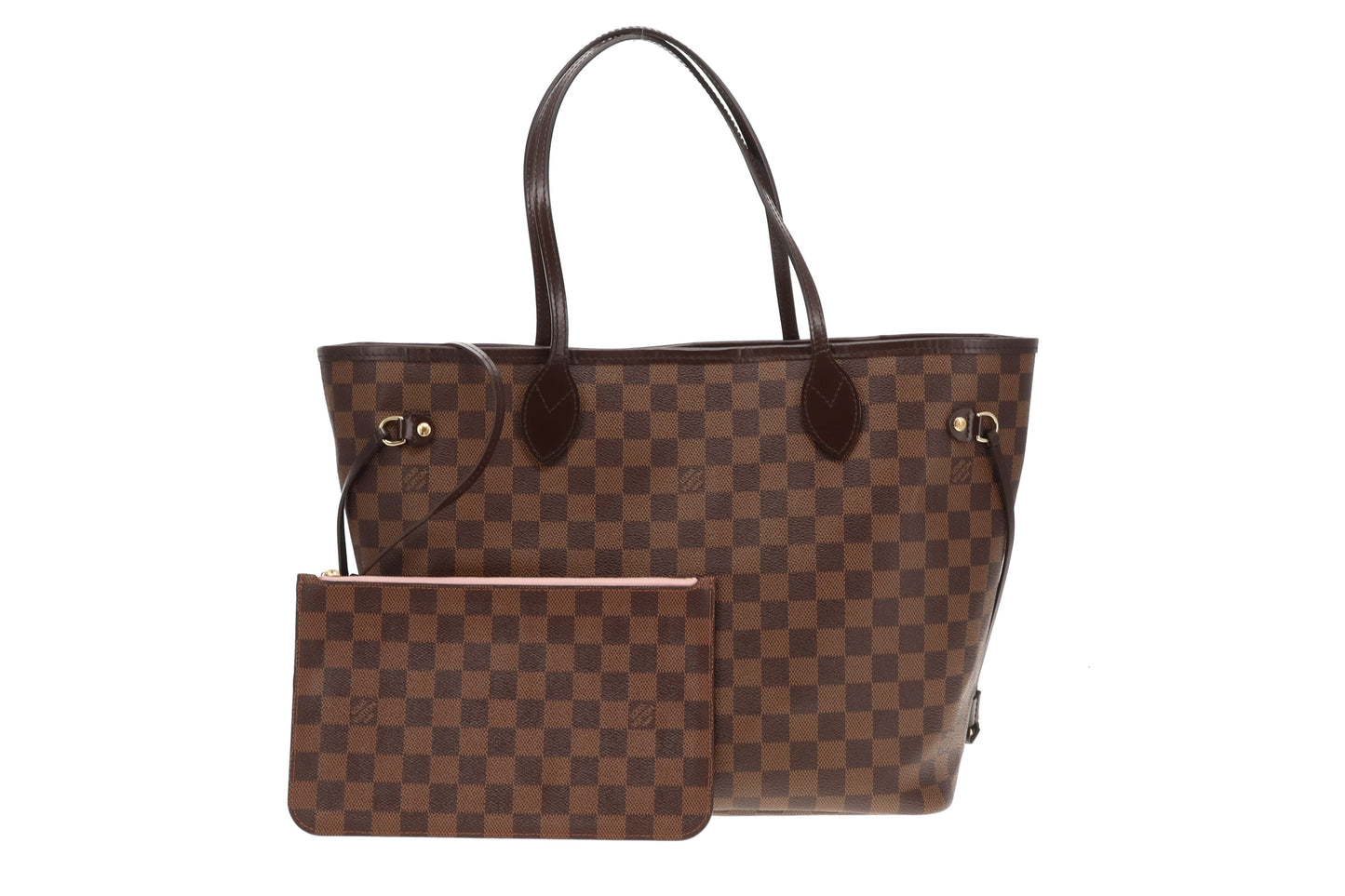 Louis Vuitton Classic Damier Ebene Neverfull MM with Pochette AR2147 - 2017