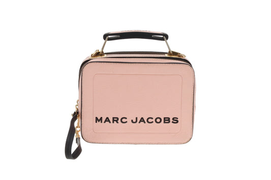 Marc Jacobs Pale Pink Leather The Box Bag with Strap